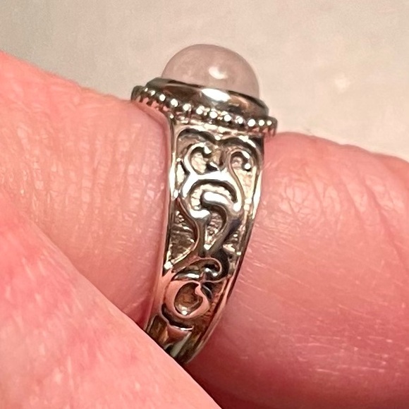 VINTAGE RETIRED SILPADA STERLING SILVER AND MOONSTONE RING SIZE 7 - Picture 3 of 11